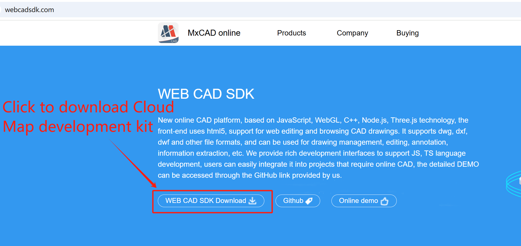 Download cloud map development kit images