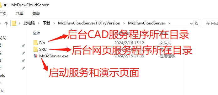 Mxdraw cloud map development package file directory